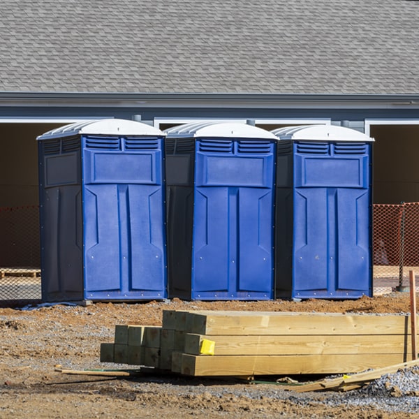 how often are the portable toilets cleaned and serviced during a rental period in Lapwai ID